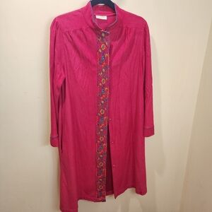 DAN ELLEN Fuschia Hot Pink Vintage night gown fits L